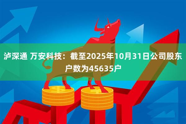 泸深通 万安科技：截至2025年10月31日公司股东户数为45635户